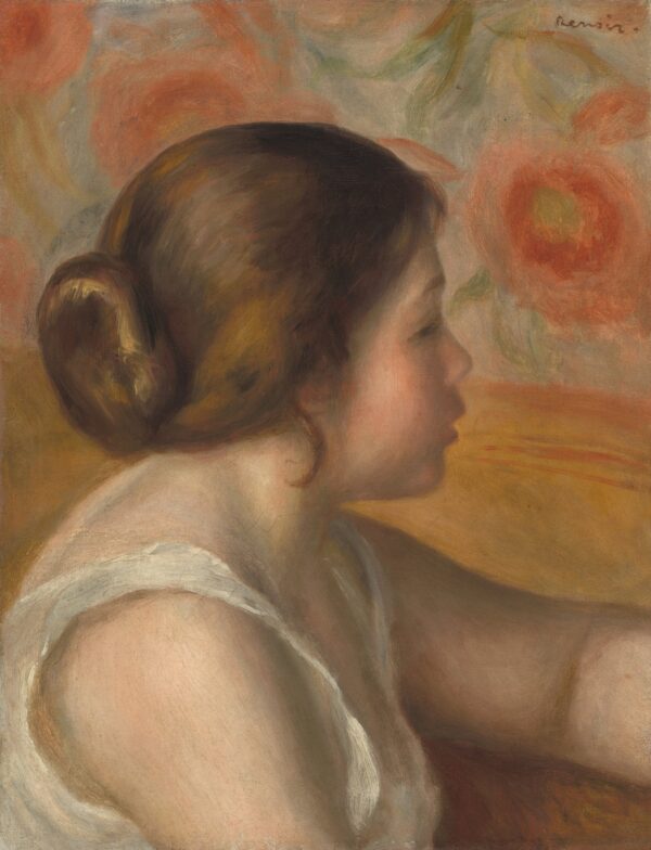 A cabeça de uma jovem mulher – Pierre-Auguste Renoir Pierre-Auguste Renoir Artemis Reproduction