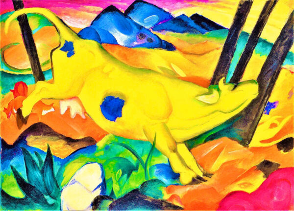 A Vaca Amarela – Franz Marc Franz Marc Artemis Reproduction