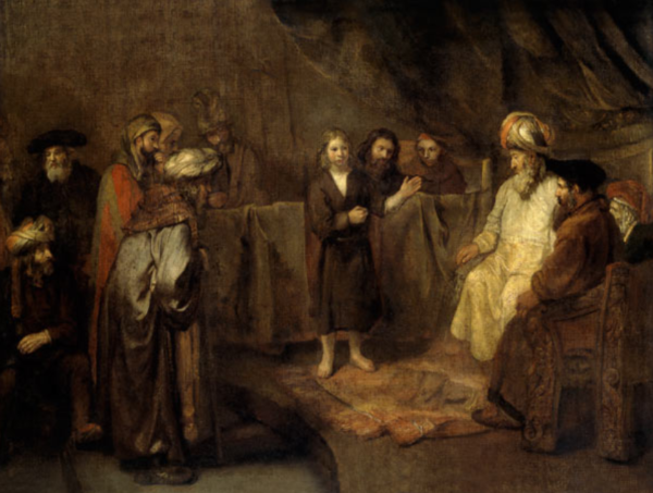 Jésus, aos doze anos, diante dos escribas – Rembrandt van Rijn Rembrandt van Rijn Artemis Reproduction