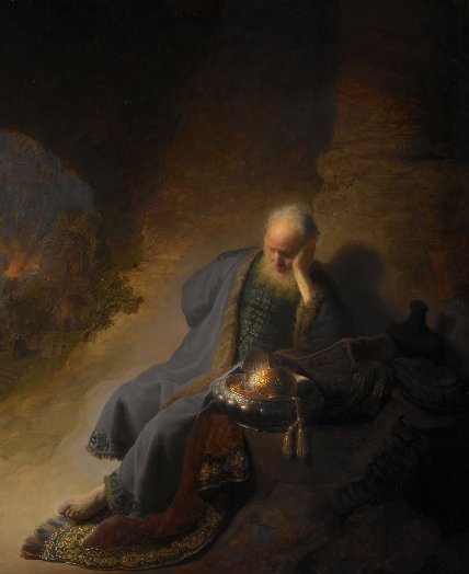 Lamentações de Jeremias sobre a destruição de Jerusalém – Rembrandt van Rijn Rembrandt van Rijn Artemis Reproduction