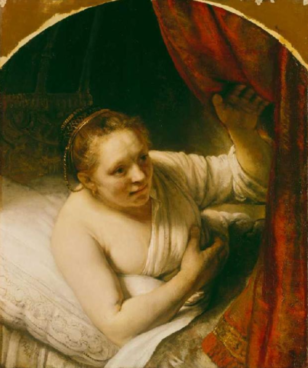 Sarah atende Tobias na noite de casamento – Rembrandt van Rijn Rembrandt van Rijn Artemis Reproduction