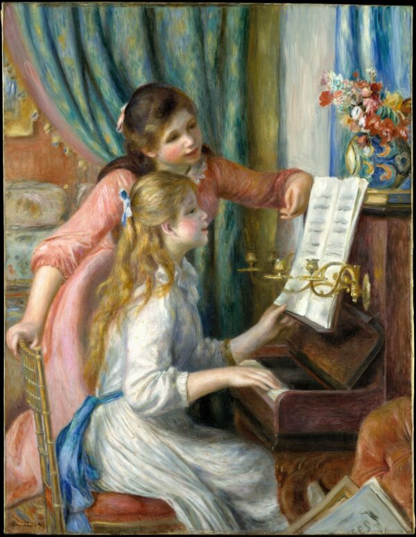 Duas meninas ao piano 1892 – Pierre-Auguste Renoir Pierre-Auguste Renoir Artemis Reproduction