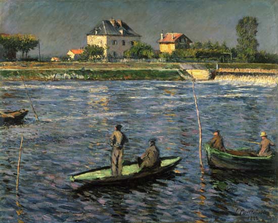 Barcos de pescadores no Sena – Caillebotte Gustave Caillebotte Artemis Reproduction