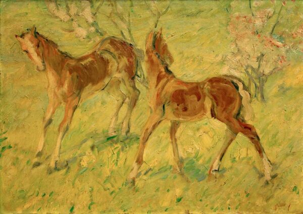 Poldro no Pasto (Poldrinhos Saltadores) – Franz Marc Franz Marc Artemis Reproduction