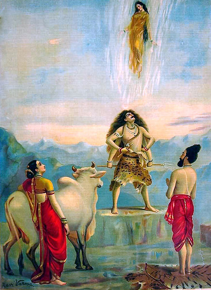 Ganga Avataran ou A Descida do Ganges – Ravi Varmâ Artemis Reproduction