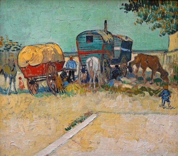 As Caravanas, acampamento de Ciganos – Van Gogh Vincent Van Gogh Artemis Reproduction