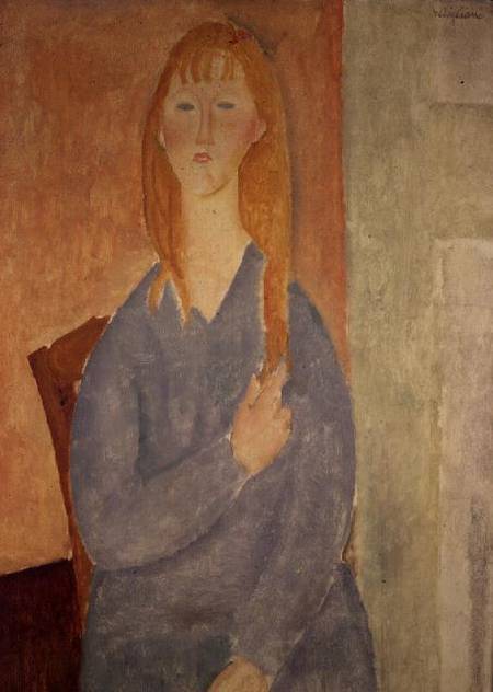 A menina de vestido azul – Amadeo Modigliani Artemis Reproduction