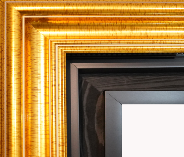 Quadro dourado preto Artemis Reproduction