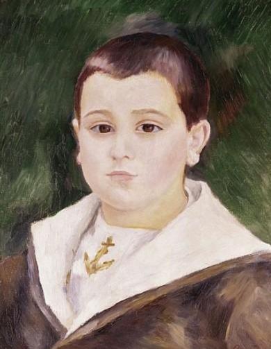 Cabeça de um jovem garoto em traje de marinheiro (Pierre Goujon) – Pierre-Auguste Renoir Pierre-Auguste Renoir Artemis Reproduction