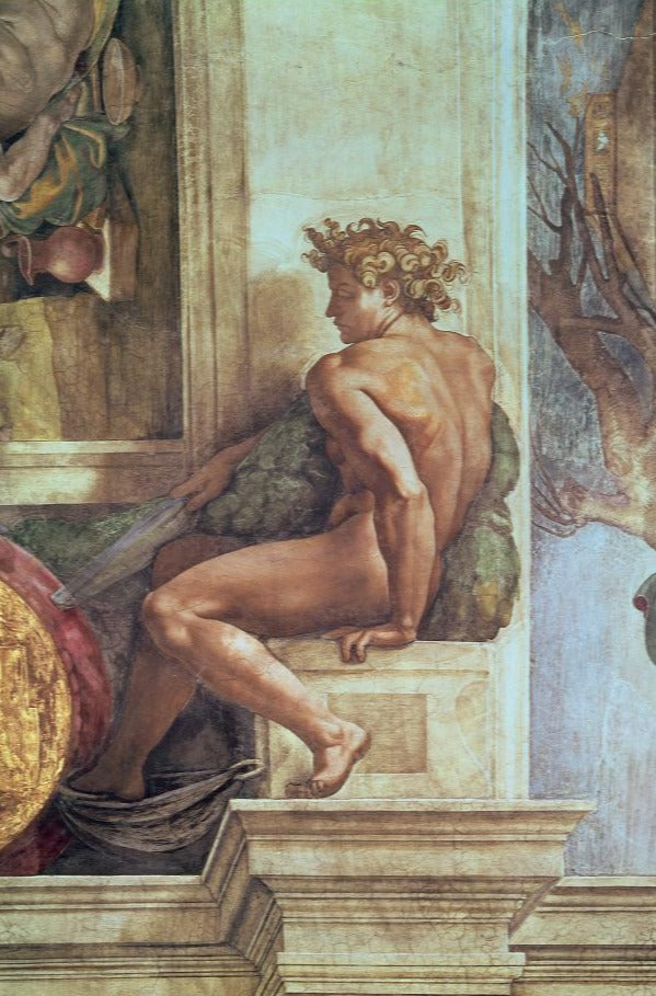 Ignudo do teto da Capela Sistina – Michelangelo Miguel Ângelo Artemis Reproduction