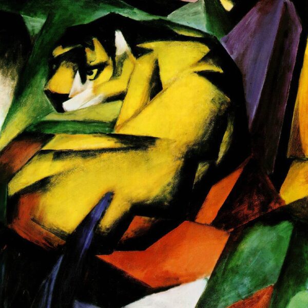 O tigre amarelo – Franz Marc Franz Marc Artemis Reproduction