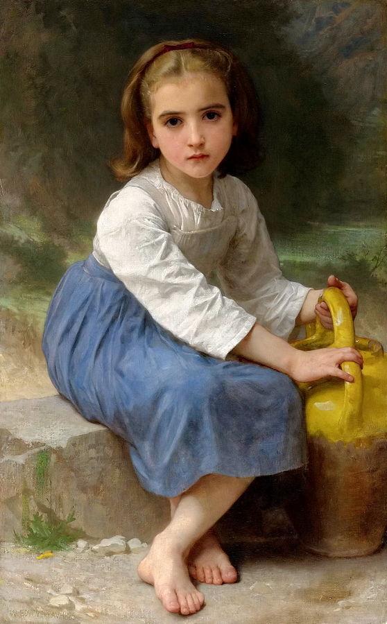 Menina com uma Jarra – William Bouguereau William Bouguereau Artemis Reproduction