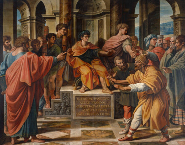 O cegamento de Elimas – Raphaël (pintor) Rafael Sanzio Artemis Reproduction