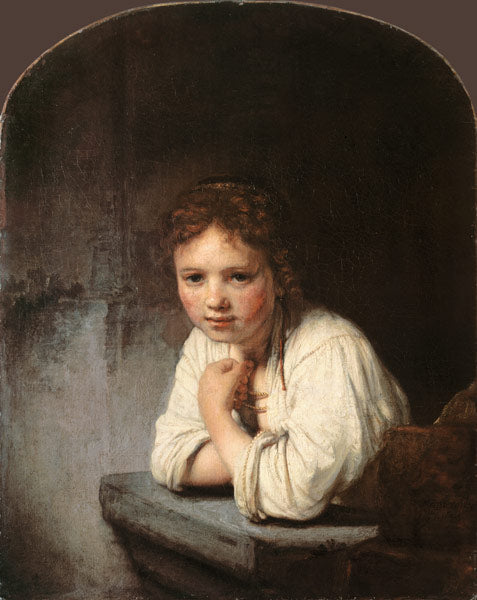 Menina à Janela – Rembrandt van Rijn Rembrandt van Rijn Artemis Reproduction