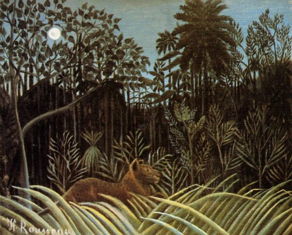 Selva com Leão – Henri Rousseau Henri Rousseau Artemis Reproduction