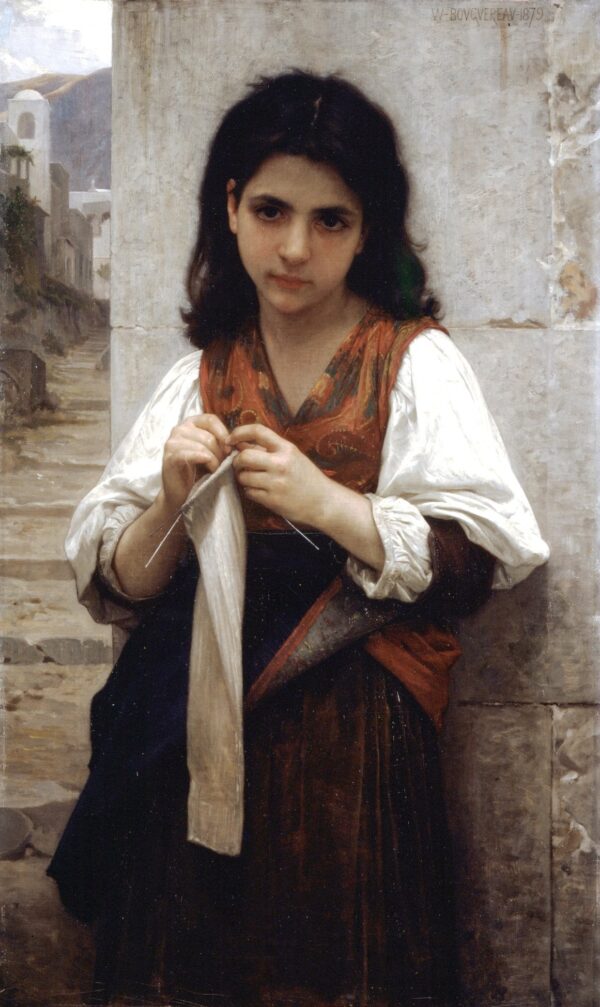 Máquina de tricô de William Bouguereau William Bouguereau Artemis Reproduction