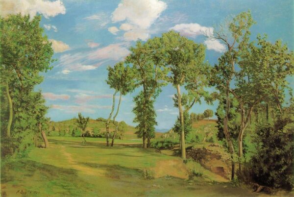 Paisagem à Beira do Lez – Frédéric Bazille Frédéric Bazille Artemis Reproduction