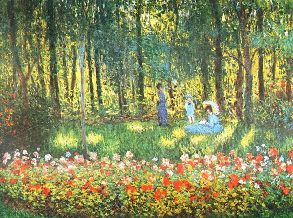 A família do artista no jardim – Claude Monet Claude Monet Artemis Reproduction