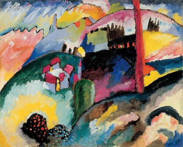 Paisagem com Chaminé de Fábrica – Vassily Kandinsky Wassily Kandinsky Artemis Reproduction