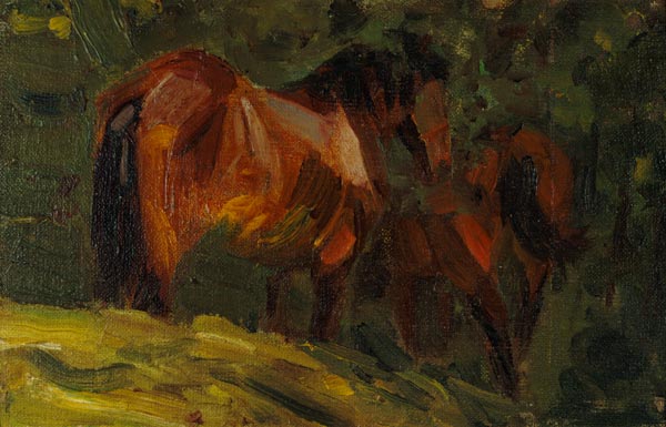 Pequena Estudo de Cavalo I – Franz Marc Franz Marc Artemis Reproduction