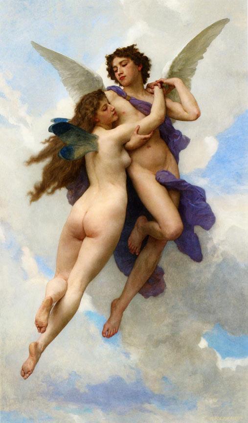 Amor e Psique – William Bouguereau Quadros Populares Artemis Reproduction