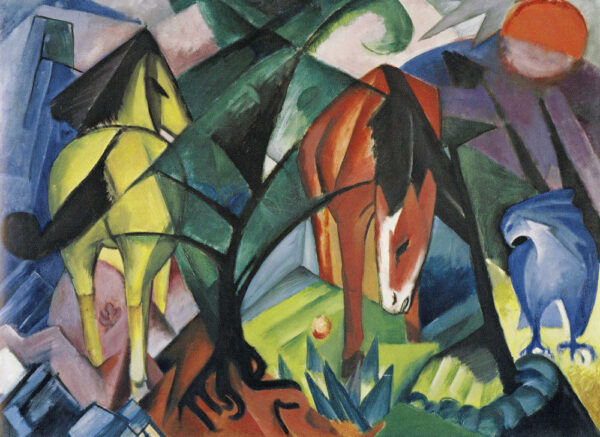 Cavalos e águia – Franz Marc Franz Marc Artemis Reproduction