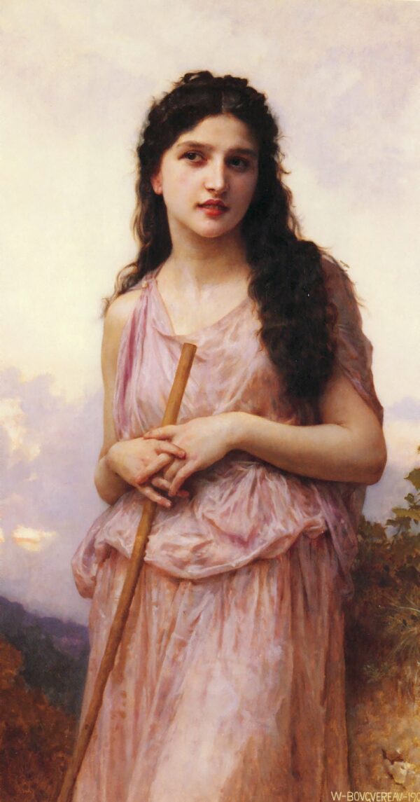 Meditação – William Bouguereau William Bouguereau Artemis Reproduction