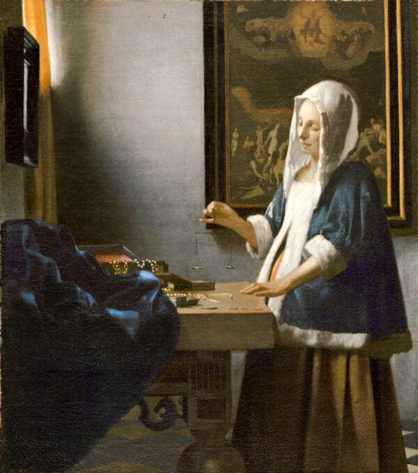 A Mulher com a Balança – Johannes Vermeer Johannes Vermeer Artemis Reproduction