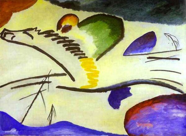 Homem lírico em um cavalo – Vassily Kandinsky Wassily Kandinsky Artemis Reproduction