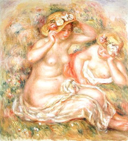 Dois nus usando chapéus – Pierre-Auguste Renoir Pierre-Auguste Renoir Artemis Reproduction