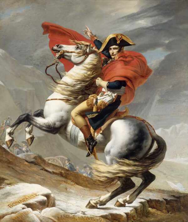 Bonaparte atravessa o Col do Grande São Bernardo – Jacques-Louis David Jacques-Louis David Artemis Reproduction