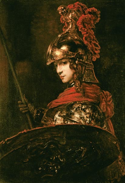 Pallas Atena ou, Figura em armadura, 1664 – Rembrandt van Rijn Rembrandt van Rijn Artemis Reproduction