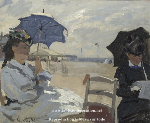 A Praia em Trouville – Claude Monet Claude Monet Artemis Reproduction