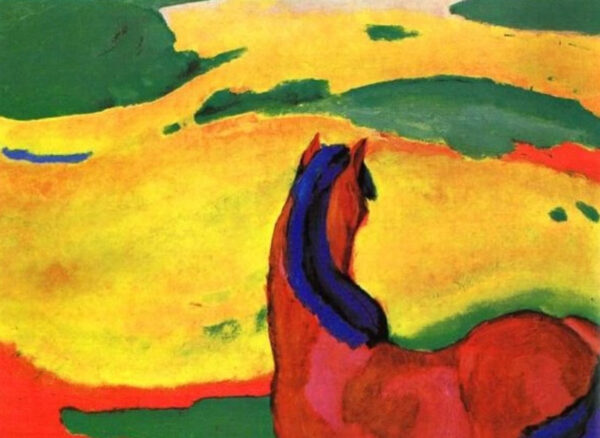 Cavalo em uma paisagem – Franz Marc Franz Marc Artemis Reproduction