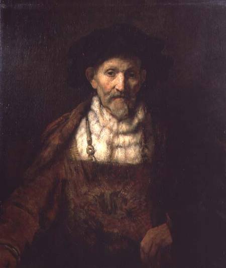 Retrato de um velho em traje de época – Rembrandt van Rijn Rembrandt van Rijn Artemis Reproduction