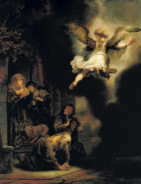 O arcanjo Rafael deixa a família de Tobias – Rembrandt van Rijn Rembrandt van Rijn Artemis Reproduction