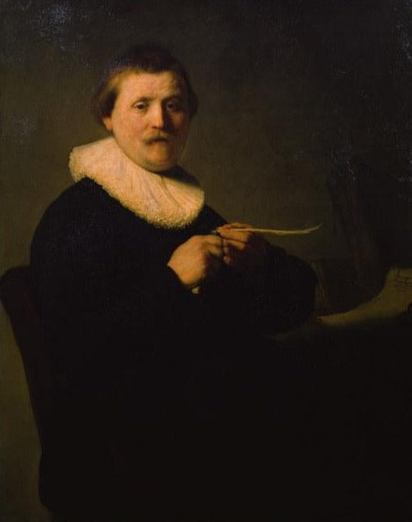 O homem que corta as penas – Rembrandt van Rijn Rembrandt van Rijn Artemis Reproduction