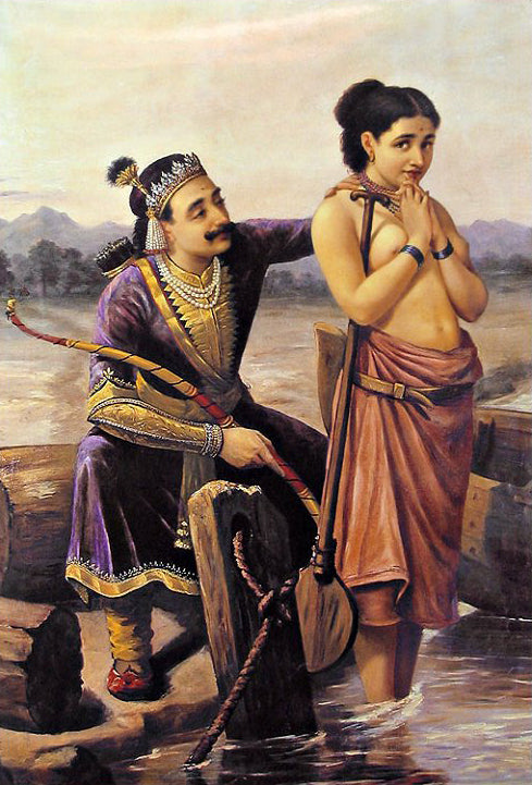 Santhanu e Matsyagandhi – Ravi Varmâ Artemis Reproduction