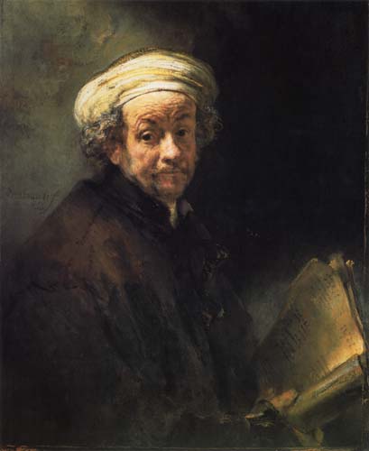 Auto-retrato como Paul – Rembrandt van Rijn Rembrandt van Rijn Artemis Reproduction