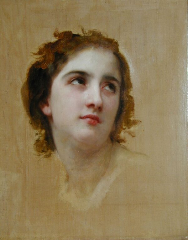 Croquis de uma jovem mulher – William Bouguereau William Bouguereau Artemis Reproduction