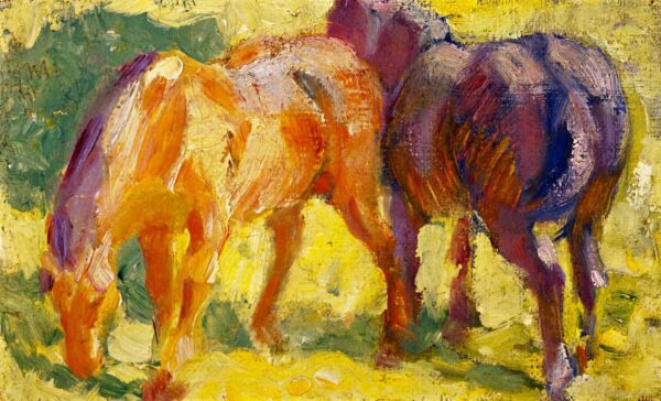 Imagem pequena de um cavalo – Franz Marc Franz Marc Artemis Reproduction