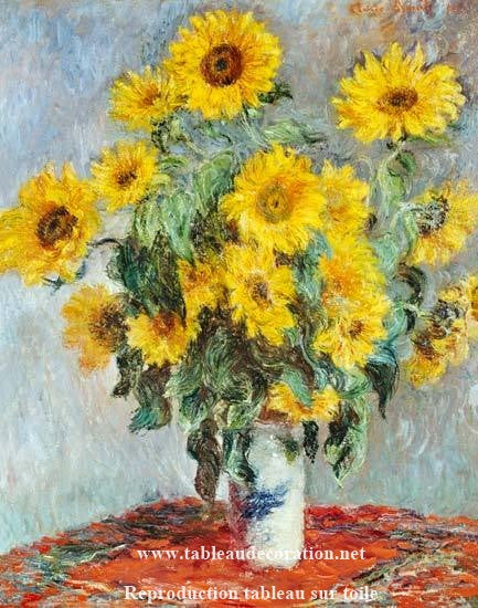 Bouquet de girassóis – Claude Monet quadro de flores Claude Monet Artemis Reproduction