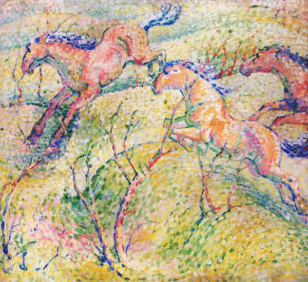 Cavalos de Salto – Franz Marc Franz Marc Artemis Reproduction