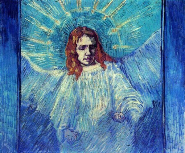 O anjo (de acordo com Rembrandt) – Van Gogh Vincent Van Gogh Artemis Reproduction