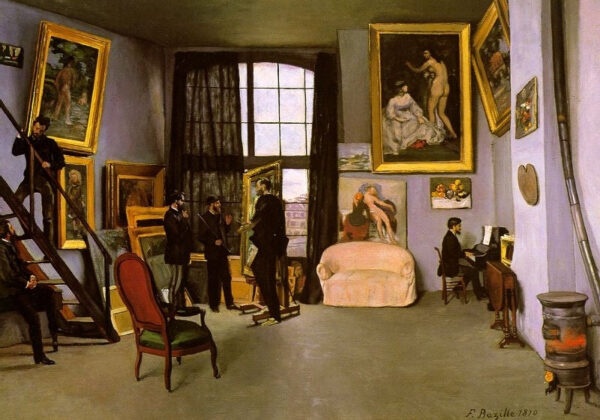 O ateliê do artista, rua da Condamine – Frédéric Bazille Frédéric Bazille Artemis Reproduction