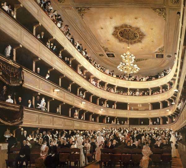 O auditório do teatro do velho castelo – Gustav Klimt Gustav Klimt Artemis Reproduction