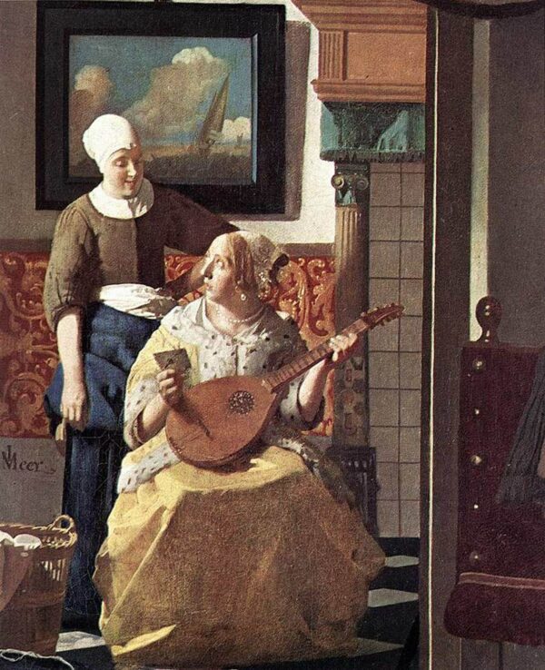 O detalhe da Carta de Amor (Vermeer) – Johannes Vermeer Johannes Vermeer Artemis Reproduction