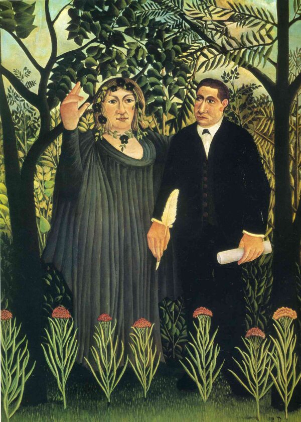 A musa inspirando o poeta – Henri Rousseau Henri Rousseau Artemis Reproduction