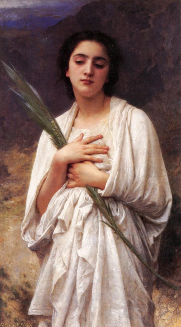 A folha de palmeira – William Bouguereau William Bouguereau Artemis Reproduction