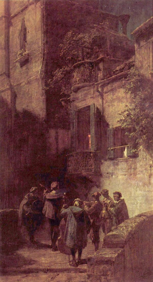 A serenata – Carl Spitzweg Carl Spitzweg Artemis Reproduction